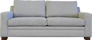 2 seat sofa grey fabric