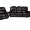 leather comfortable reclining suite.
