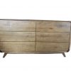 6 drawer troy dresser hardwood retro