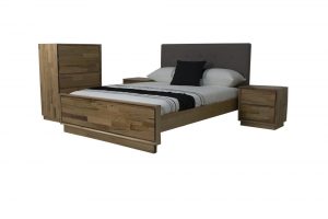 fabric and timber bed