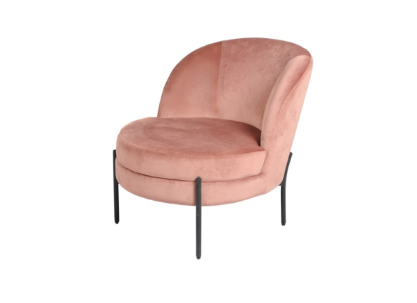 Grace-blush-chair-velvet-powder-coated-metal