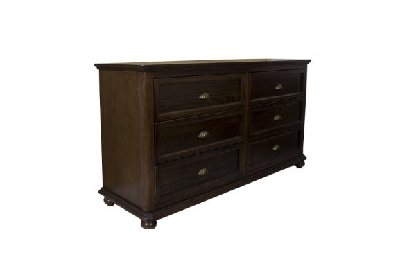 six drawer dresser low line design vic ash timber