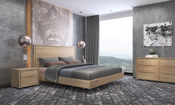 hardwood queen bed suite