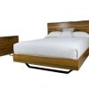 marri timber bedroom suite with a u shape steel base