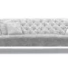 fabric buttoned back sofa pale grey
