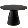 black dining table round