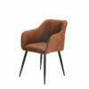 rust colour dining chair