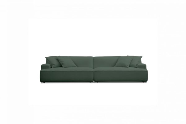 large sofa fabric green