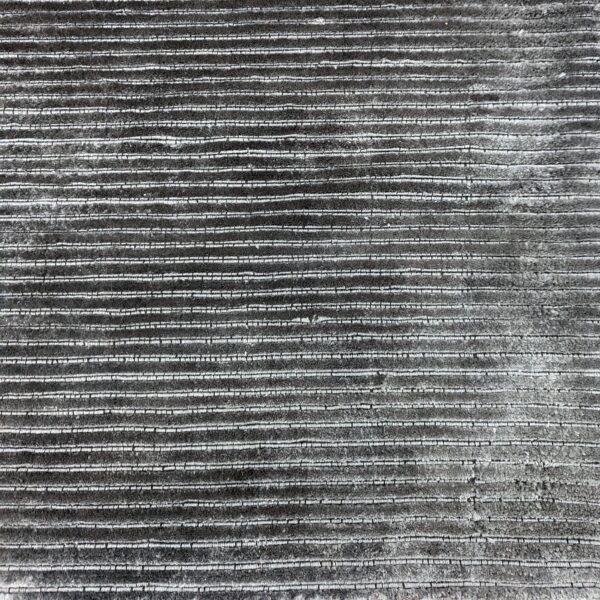 black stripe floor rug