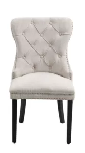 velvet dining chair with buttons
