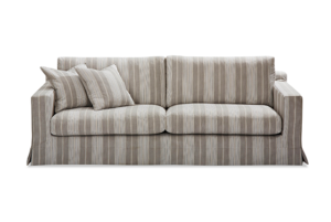 striped casual look sofa