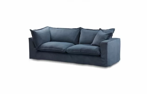 navy blue 2 seat large sofa