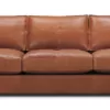 oversized sofa tan leather 3 seat
