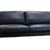navy blue sofa leather