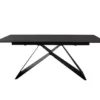 dining table shadow grey with criss cross legs
