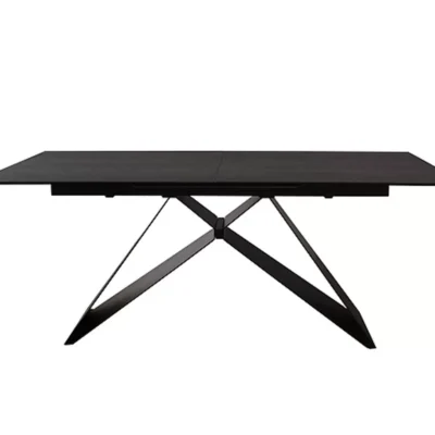 dining table shadow grey with criss cross legs