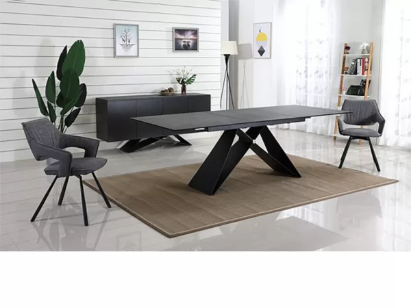 larg rectangle dining table in room