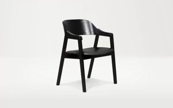 minimalist dining chair black