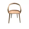 natural timber chair curved