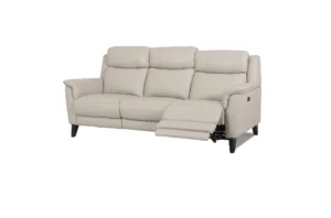 3 seat sofa pale grey recliner