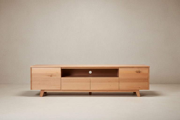 tassie oak entertainment unit large