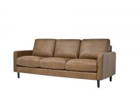 leather tan 3 seat sofa